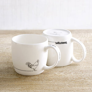 cockerel mug